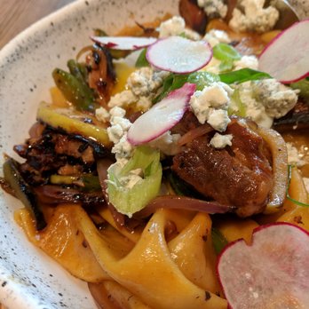 Scratch Kitchen - Cider Braised Pork Belly and Apple Pasta - Breakfast & Brunch Near Me - Honolulu, Hawaii Scratch Kitchen - Cider Braised Pork Belly and Apple Pasta - Breakfast & Brunch Near Me - Honolulu, Hawaii