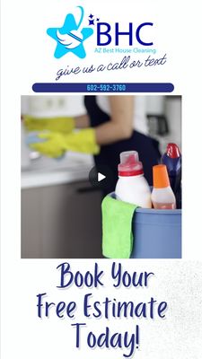 We Do Residential & Commercial Cleanings! - We offer cleanings for both residential and commercial properties, and all of our estimates are free! We have a very open schedule, so whether you need a one time spring cleaning or you are looking for a scheduled and repeated service, we can fit you in! Call us today to get started. 

Se habla español, llamada o texto: 602-459-4501