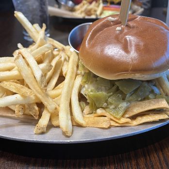 Bricktown Brewery - Hatch chile cheese burger - Breweries Near Me - Oklahoma City, Oklahoma Bricktown Brewery - Hatch chile cheese burger - Breweries Near Me - Oklahoma City, Oklahoma