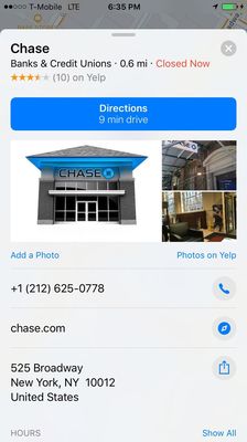 Chase Bank by null