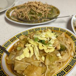 Diaz Cafe - Pancit (front) and chop suey (back)