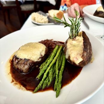 Louie's Backyard - Filet and awesome baked potato!! - New American Near Me - Key West, Florida