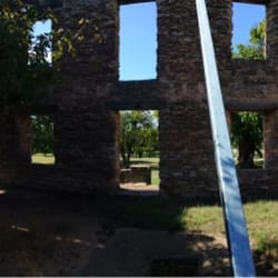 Fort Washita Historic Site - Inside the ruins of one if the barracks.