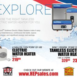 HEP Sales / North Main Lumber - Enjoy reliability & efficiency. Whether you're replacing an older unit or planning a new project, we've got options ready for the job!