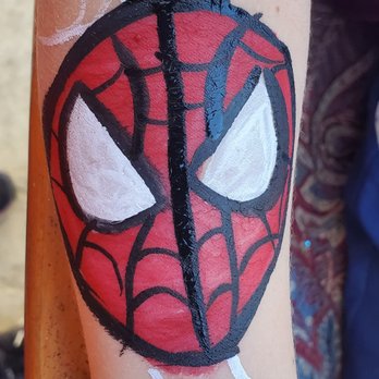 A Funny Business - Spiderman face or arm painting. - Face Painting Near Me A Funny Business - Spiderman face or arm painting. - Face Painting Near Me