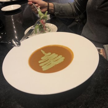 Palio - Soup special- eggplant pepper w a cilantro oil - Italian Near Me - San Francisco, California Palio - Soup special- eggplant pepper w a cilantro oil - Italian Near Me - San Francisco, California