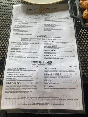 Menu photo 1 Front Porch Hoover, AL Menu photo 1 Front Porch Hoover, AL