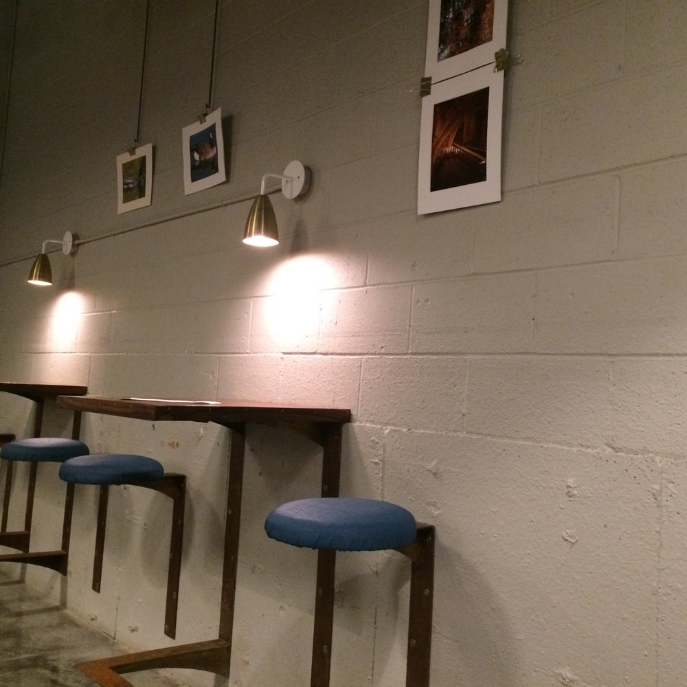 Bellwether Brewing Company - Fun tables hanging off the walls. - Brewpubs Near Me - Spokane, Washington