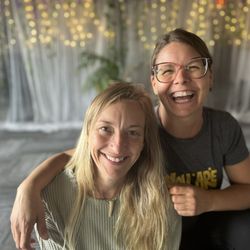 Reclaim Your Self - Steph and Line who ran the retreat 'Fall into Wellness' I went on.