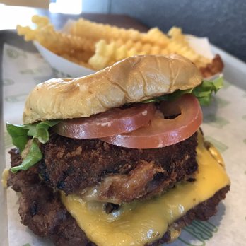 Shake Shack Glendale - Shack Stack with fries - Burgers Near Me - Glendale, California Shake Shack Glendale - Shack Stack with fries - Burgers Near Me - Glendale, California