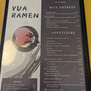 Yua Ramen - Menu (Nov 2024) - Ramen Near Me - Edmonds, Washington Yua Ramen - Menu (Nov 2024) - Ramen Near Me - Edmonds, Washington