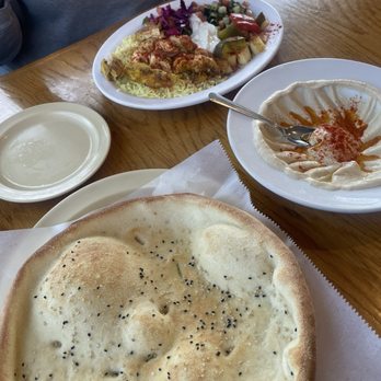 NoMa by Al Amir - Damascus Bread w/humus and a  Build your own Bowl. - Mediterranean Near Me - Columbia, South Carolina