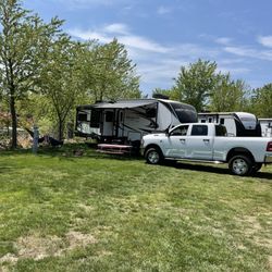 Village Green Family Campground - Our campsite!