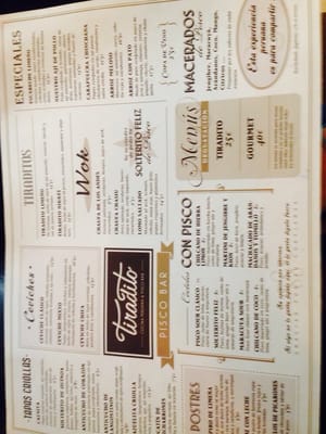 Menu photo 3 Tiradito & Piscobar Madrid, M