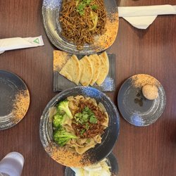 Beijing Noodle - Henan Gravy Noodles, Oil Spill Noodles with Pork, Green Onion Pancake