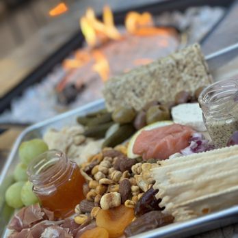 Testarossa Winery - Charcuterie board at the wine bar patio - Wineries Near Me - Los Gatos, California