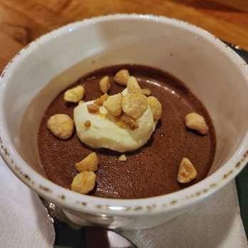 Barcocina - Chocolate pot de creme. 1/4 of pot filled. - Bars Near Me - Baltimore, Maryland Barcocina - Chocolate pot de creme. 1/4 of pot filled. - Bars Near Me - Baltimore, Maryland