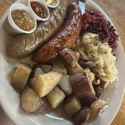 Combination sausage platter Combination sausage platter