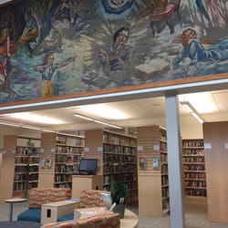 Lane Public Library - Inside of the new library. Beautiful murals!