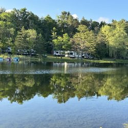 Cooperstown Shadow Brook Campground - Another picture of the fishing pond