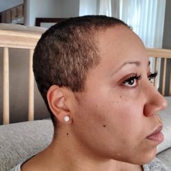 UNeek Cuts - Uneven haircut with sideburn straight cut across