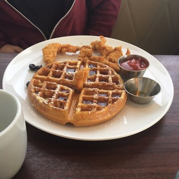 Greenhouse Kitchen + Bar - Tempura chicken and waffles - Cocktail Bars Near Me - Vienna, Virginia