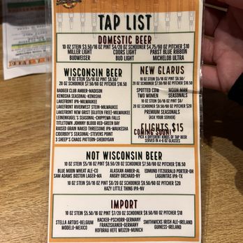 Brat Stop - Menu - Bars Near Me - Kenosha, Wisconsin