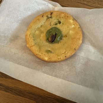 Crew Collective & Café - White Chocolate Pistachio Cookie - Shared Office Spaces Near Me - Montreal, Quebec