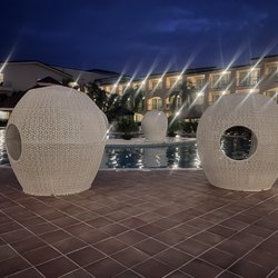 Sandos Playacar - Nighttime at the pool