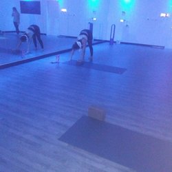 YogaSix - Teacher Chris. She is a yogi vet with an amazing yogi figure.