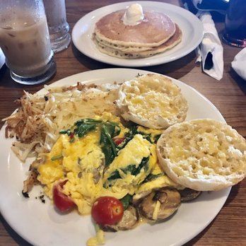 Denny's - Scrambled eggs grand slam with pancakes! - Diners Near Me - Bradenton, Florida Denny's - Scrambled eggs grand slam with pancakes! - Diners Near Me - Bradenton, Florida