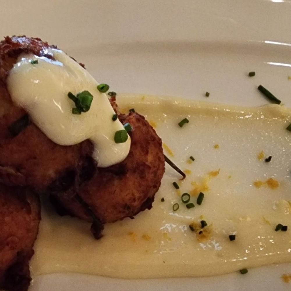 Corinne Austin - Crab croquettes - New American Near Me - Austin, Texas Corinne Austin - Crab croquettes - New American Near Me - Austin, Texas
