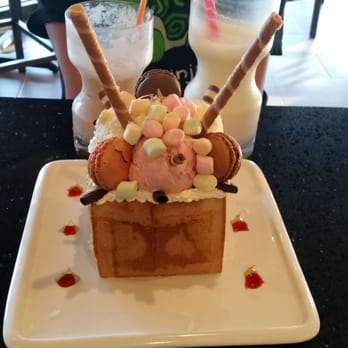 Snowflake Tea House - Macaron party honey toast - Desserts Near Me - Duluth, Georgia Snowflake Tea House - Macaron party honey toast - Desserts Near Me - Duluth, Georgia