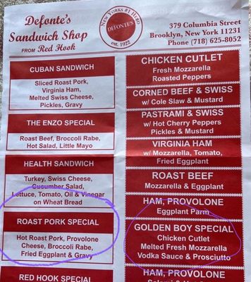 Defonte's Sandwich Shop by null