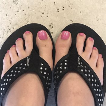 CT Nails - Perfect everytime and always the right amount of sparkles! (Gel pedi) - Nail Salons Near Me - Queen Creek, Arizona