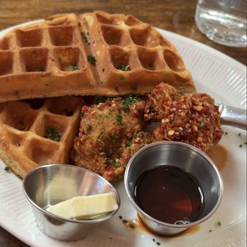 The Dutchess - Chicken scallion waffle - Cafes Near Me - Ojai, California The Dutchess - Chicken scallion waffle - Cafes Near Me - Ojai, California