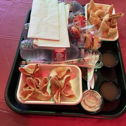 Crab Rangoon sampler Crab Rangoon sampler