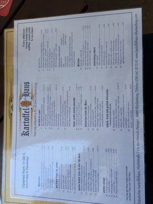 Menu photo 2 Kartoffelhaus Blankenburg, ST
