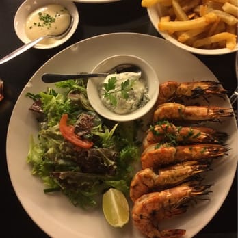 Grand Cafe Godot - Grilled gambas - Modern European Near Me - Gent, VOV