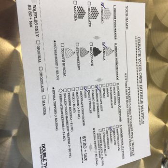 Double Three - Must fill this paper out before seeing cashier - Ice Cream & Frozen Yogurt Near Me - Honolulu, Hawaii Double Three - Must fill this paper out before seeing cashier - Ice Cream & Frozen Yogurt Near Me - Honolulu, Hawaii