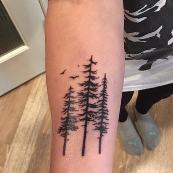 Tattoos by Celeste - PNW trees - Tattoo Near Me Tattoos by Celeste - PNW trees - Tattoo Near Me