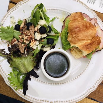 The Farmhouse Inn & Kitchen - Huckleberry salad and Italian sandwich - Bed & Breakfast Near Me - Whitefish, Montana