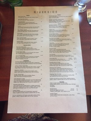 Menu photo 3 The Riverside Norland, ON Menu photo 3 The Riverside Norland, ON