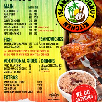 Island Coconut Kitchen - Menu - Caribbean Near Me - Durham, North Carolina Island Coconut Kitchen - Menu - Caribbean Near Me - Durham, North Carolina