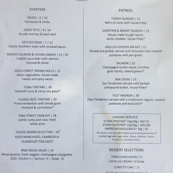 Bourbon N' Bubbles - Menu - Bars Near Me - Charleston, South Carolina