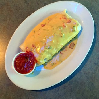 Shark's - Chicken Burrito with Queso - Pool Halls Near Me - Shawnee, Kansas