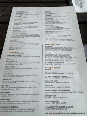 Menu photo 7 Hard Truth Distilling Nashville, IN Menu photo 7 Hard Truth Distilling Nashville, IN