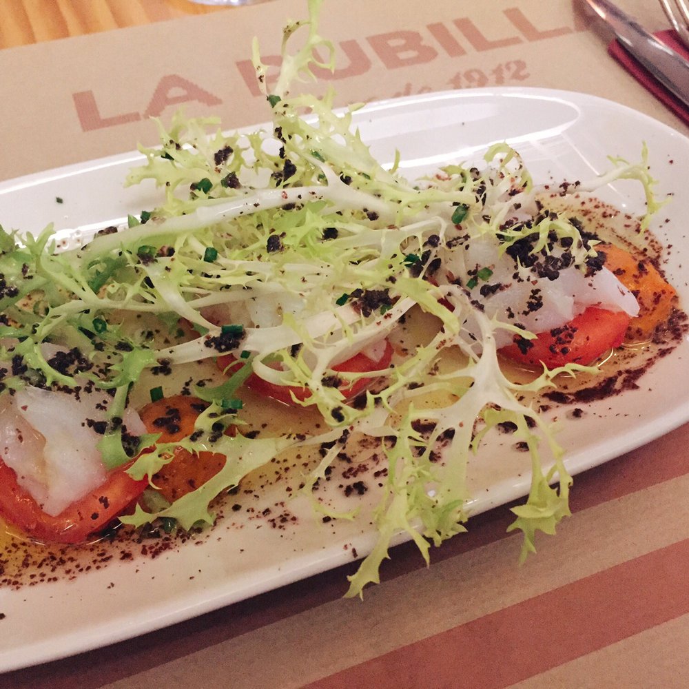 La Pubilla - Cod salad for appetizer - Mediterranean Near Me - Barcelona, B La Pubilla - Cod salad for appetizer - Mediterranean Near Me - Barcelona, B