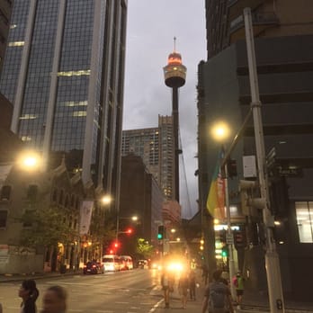 Sydney Tower Eye - Looking up to the Eye - Observatories Near Me - Sydney, NSW