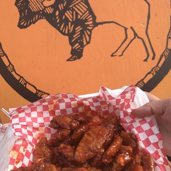 Heavenly Buffaloes - 1lb of Sweet Thai Coconut Chili boneless with no peanuts. - Chicken Wings Near Me - Durham, North Carolina